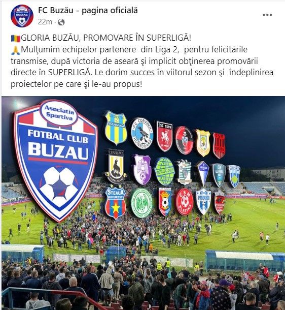 Cui a mulțumit pentru felicitări Gloria Buzău după promovarea în Superligă. Nu e localnicul Marcel Ciolacu!_1