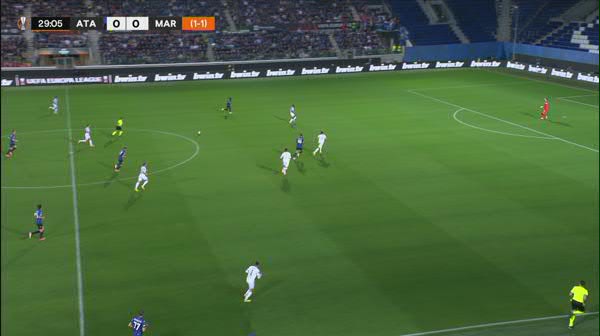 Atalanta - Marseille | GOL Lookman! (1-0, min.30)