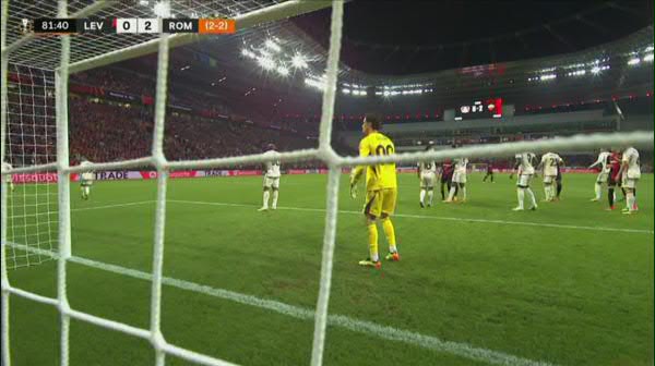 Bayer Leverkusen - AS Roma 1-2: Autogol Mancini min 83' (Pro Arena & VOYO)