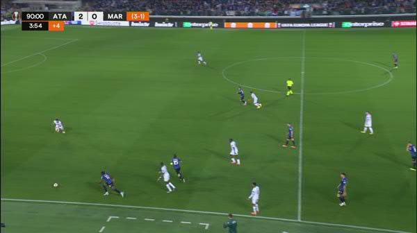 Atalanta - Marseille 3-0 (Toure '90+4)