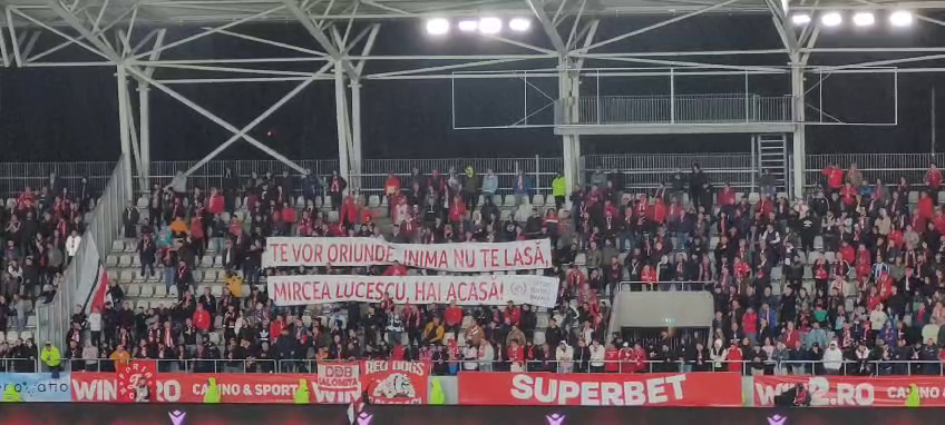 Fanii lui Dinamo, mesaj pentru Mircea Lucescu! Banner-ul afișat la meciul cu UTA Arad_8