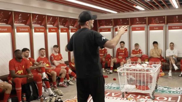 
	Un ultim adio! Cu lacrimi în ochi, Jurgen Klopp a ținut un discurs emoționant în vestiarul lui Liverpool: reacția jucătorilor
