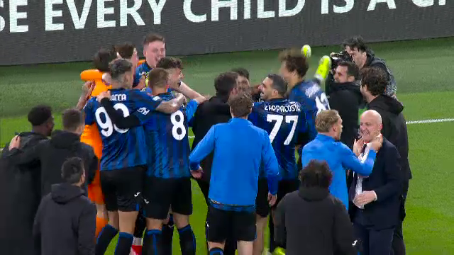Imaginile bucuriei la Dublin, după ce Atalanta a câștigat UEL! A fost nebunie imediat după fluierul de final al lui Istvan Kovacs_16
