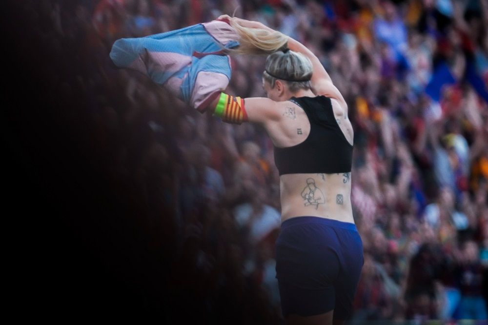 Alexia Putellas și-a dat jos tricoul după ce a marcat în finala Champions League! ”Balonul de Aur” al Barcelonei, fenomenală în prelungiri_15