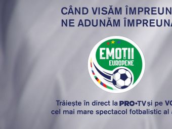
	Emoții Europene începe pe 29 mai, de la ora 11:00, în exclusivitate pe Sport.ro și VOYO&nbsp;
