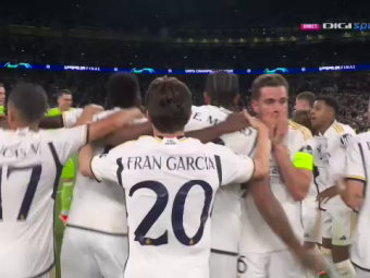 
	&bdquo;Explozie&rdquo; pe teren! Cum au sărbătorit jucătorii de la Real Madrid după triumful din Champions League
