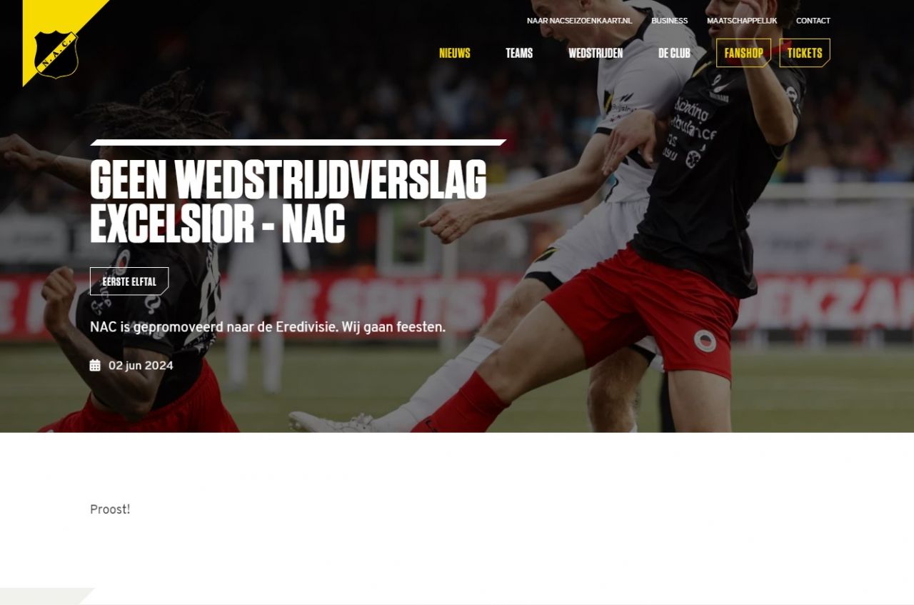 Cel mai tare comunicat după minunea NAC Breda - Excelsior Rotterdam 7-6 în barajul pentru Eredivisie!_1