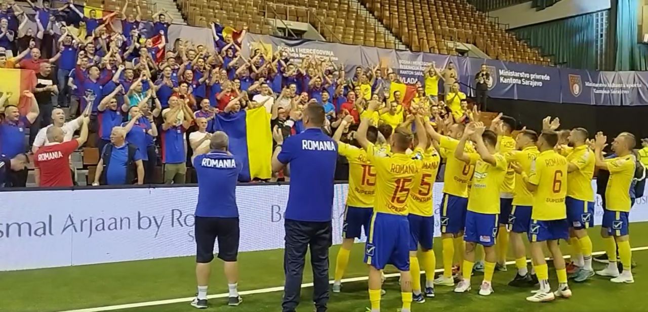 România face spectacol la Euro! "Tricolorii" au câștigat grupa la minifotbal, după un egal cu Ungaria_2