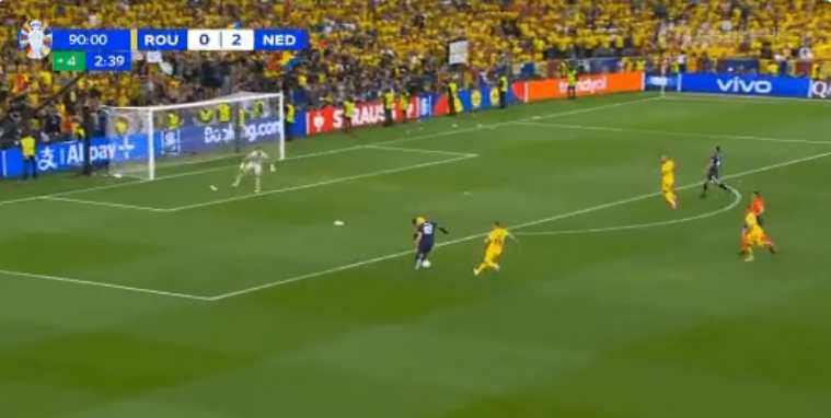 Secvențe incredibile cu Florin Niță, cu câteva secunde înainte de marcarea golului trei. Cum a fost surprins portarul_1