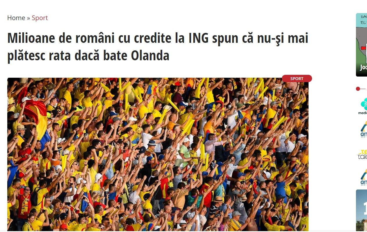 ”Și au primit flăcăii noștri trii beșici în năvod”! Ce scriu Times New Roman și Letopiseț despre aventura României la EURO 2024_2