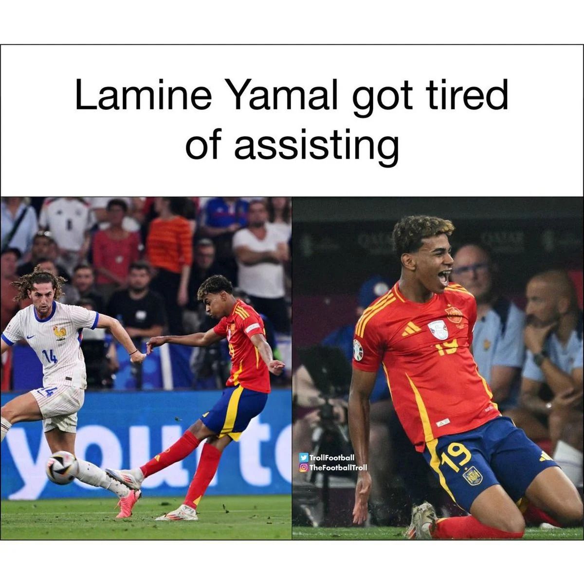 Lamine Yamal, erou, Kylian Mbappe, ”victimă”! Meme-urile apărute după eliminarea Franței de la EURO 2024_3