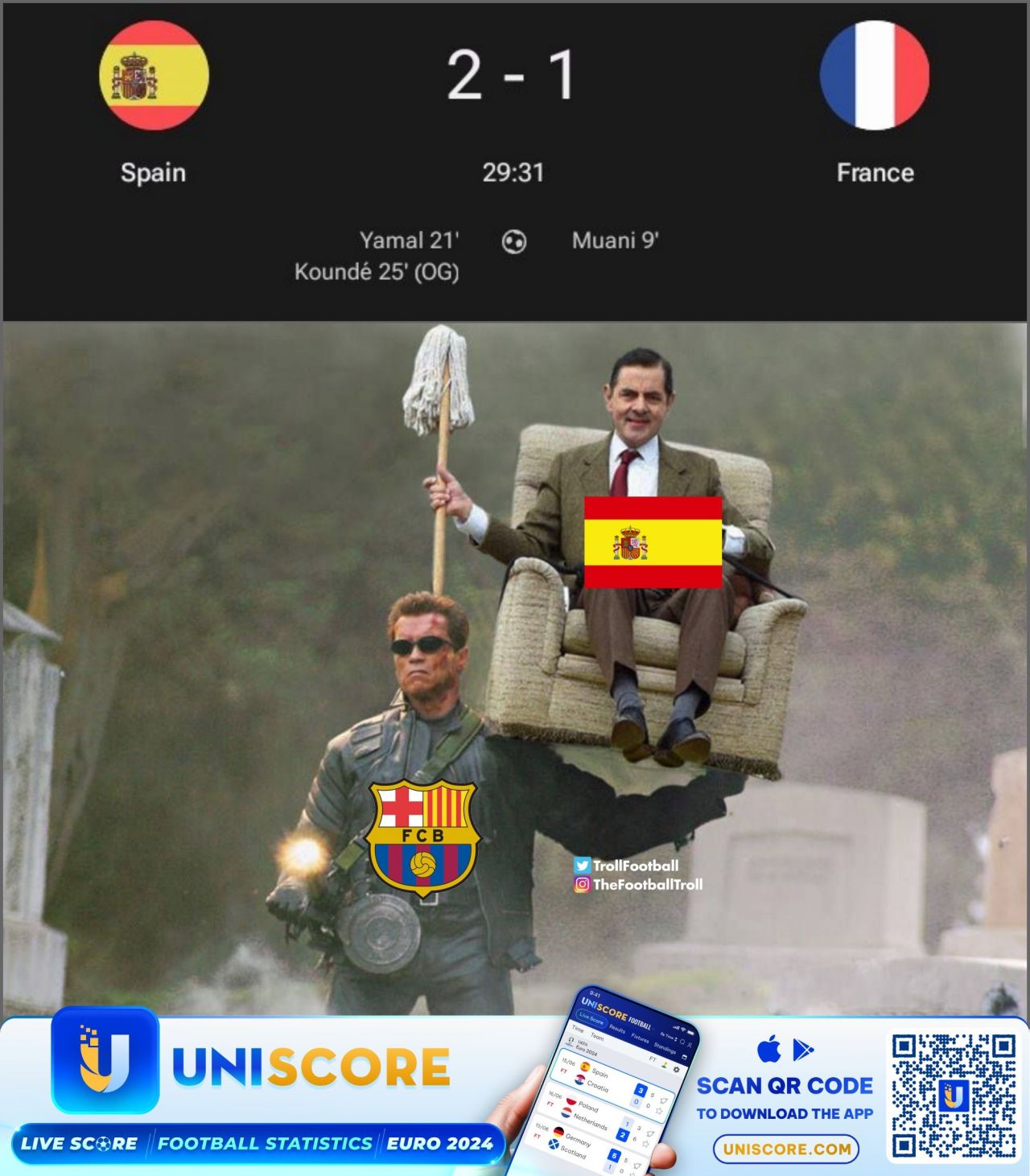 Lamine Yamal, erou, Kylian Mbappe, ”victimă”! Meme-urile apărute după eliminarea Franței de la EURO 2024_7