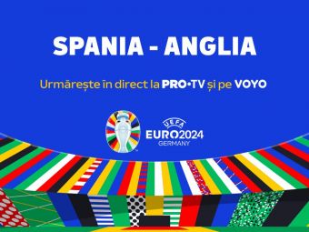 
	Cine transmite Spania &ndash; Anglia, finala EURO 2024. Când se joacă și cum poți vedea online cel mai tare meci de la EURO

