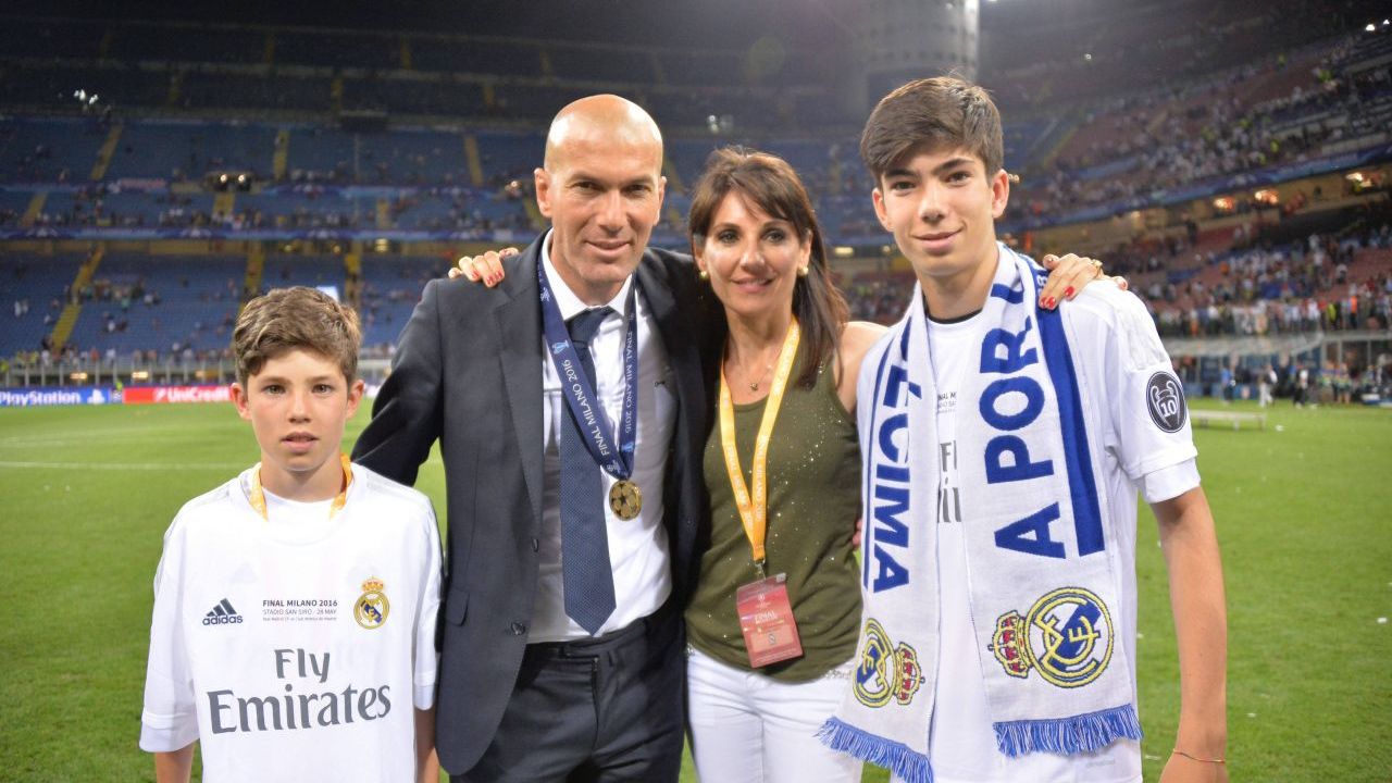 Zinedine Zidane Real Madrid Theo Zidane