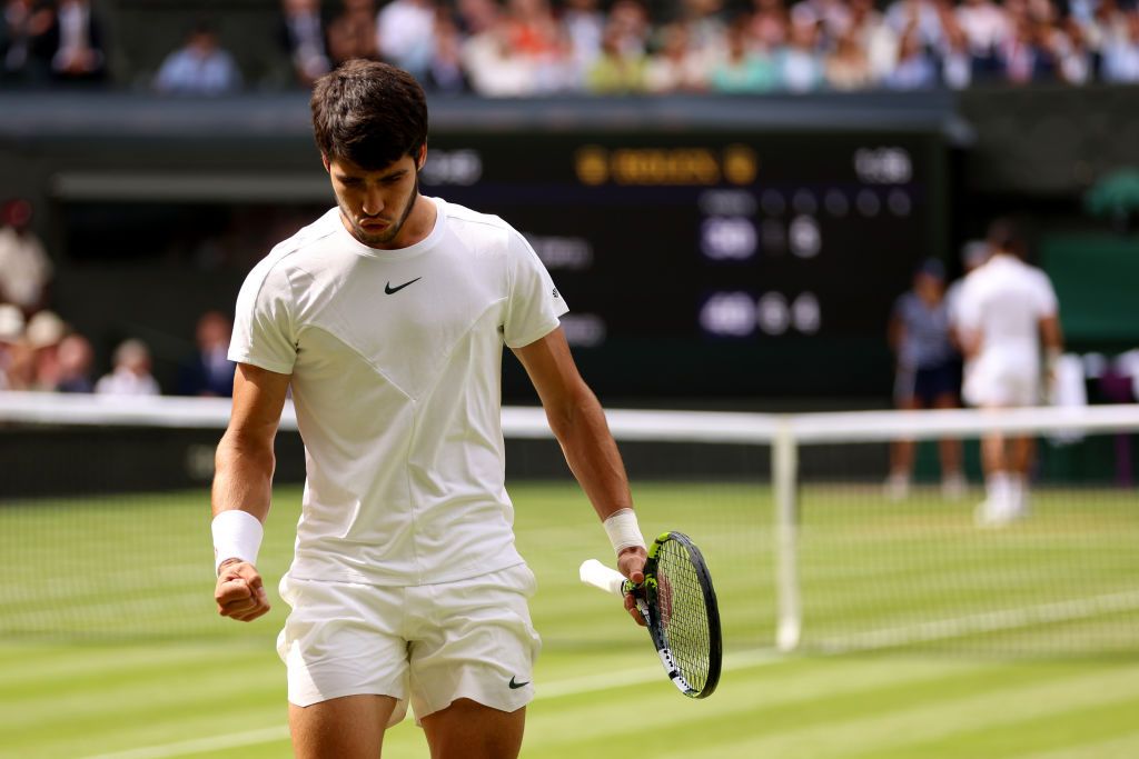 Alcaraz îl așteaptă pe Djokovic în finala Wimbledon. Margot Robbie, spectator de lux pe Terenul Central_22