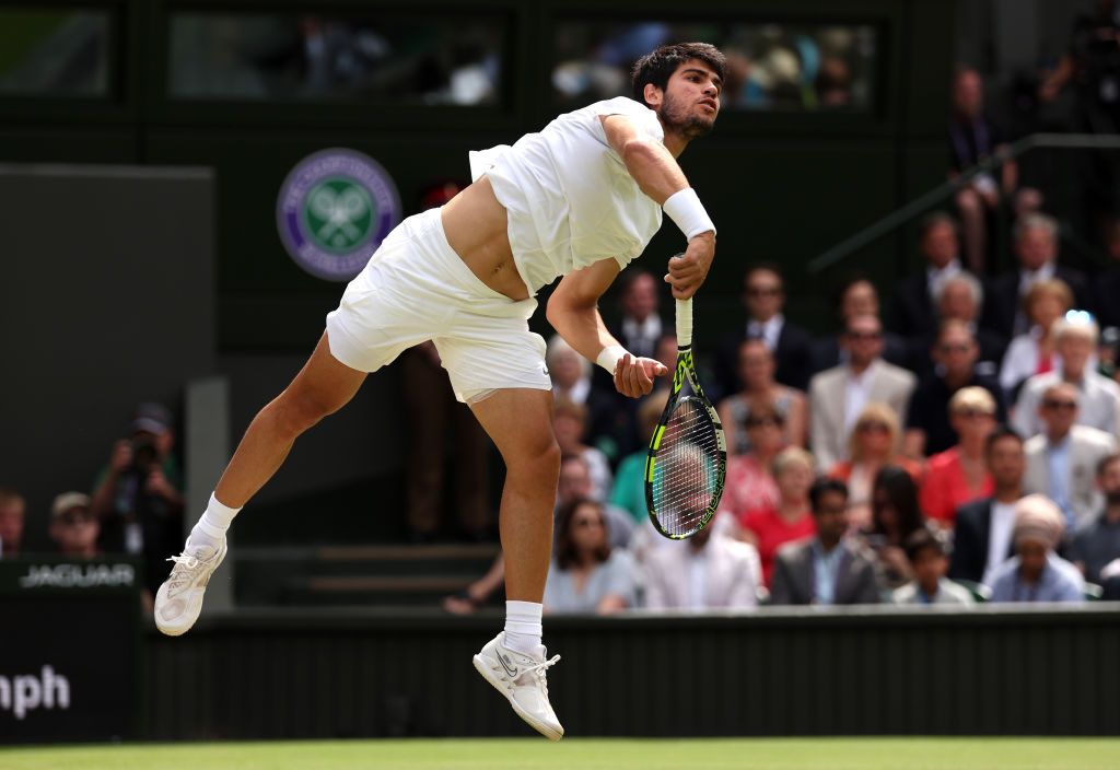 Alcaraz îl așteaptă pe Djokovic în finala Wimbledon. Margot Robbie, spectator de lux pe Terenul Central_30