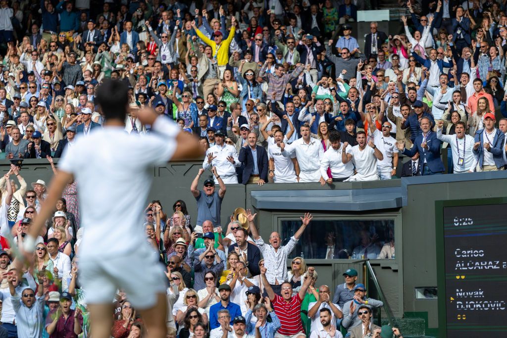 Alcaraz îl așteaptă pe Djokovic în finala Wimbledon. Margot Robbie, spectator de lux pe Terenul Central_32