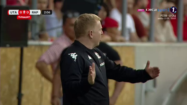 Neil Lennon a debutat în Liga 1! Imagini cu noul antrenor de la Rapid_1