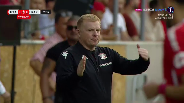 Neil Lennon a debutat în Liga 1! Imagini cu noul antrenor de la Rapid_2