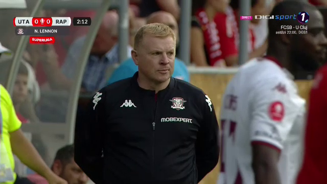 Neil Lennon a debutat în Liga 1! Imagini cu noul antrenor de la Rapid_13