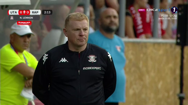 Neil Lennon a debutat în Liga 1! Imagini cu noul antrenor de la Rapid_15