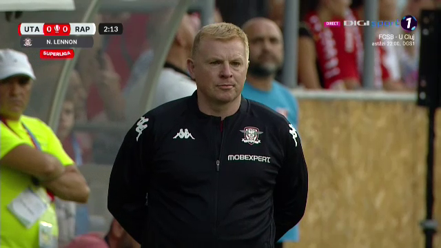 Neil Lennon a debutat în Liga 1! Imagini cu noul antrenor de la Rapid_16