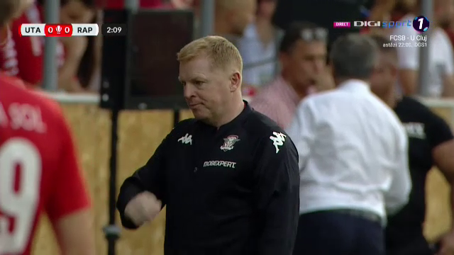 Neil Lennon a debutat în Liga 1! Imagini cu noul antrenor de la Rapid_7