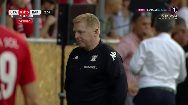 Neil Lennon a debutat în Liga 1! Imagini cu noul antrenor de la Rapid_8