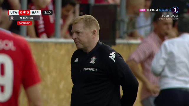 Neil Lennon a debutat în Liga 1! Imagini cu noul antrenor de la Rapid_9