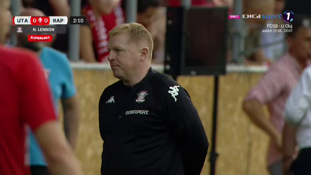 Neil Lennon a debutat în Liga 1! Imagini cu noul antrenor de la Rapid_10