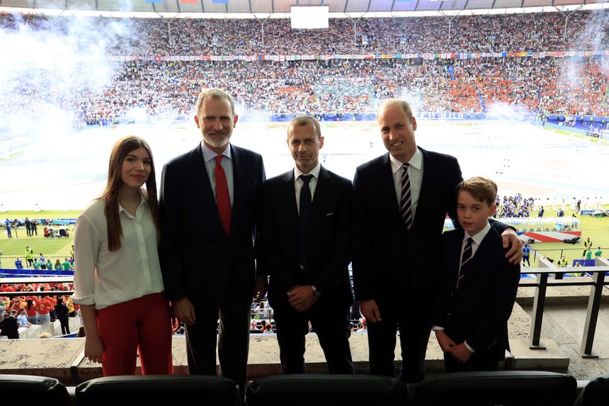 Regele Felipe al Spaniei EURO 2024 Infanta Sofia Printul George Printul William