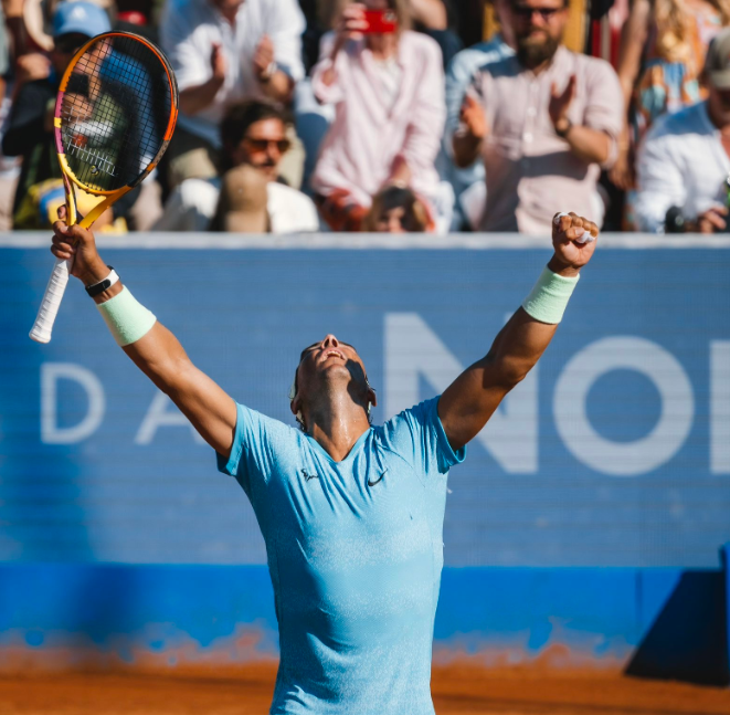 Rafael Nadal l-a bătut dramatic pe finalistul de la București. Ibericul revine în top 200 ATP înainte de Olimpiadă_46