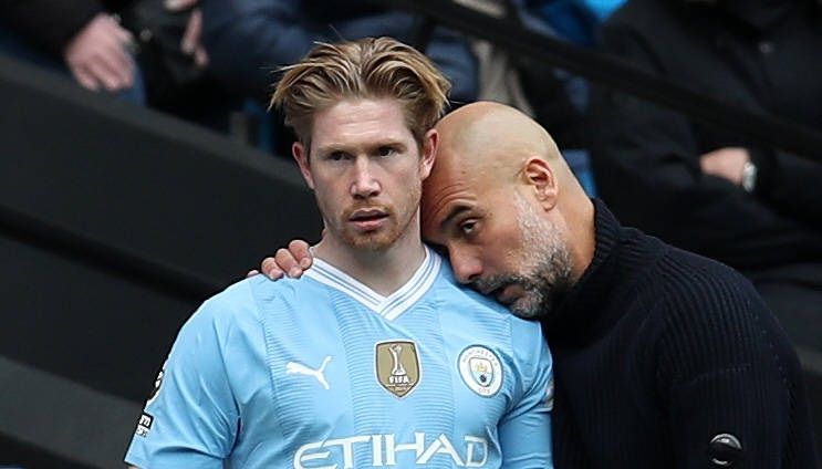 Pep Guardiola Kevin De Bruyne Manchester City