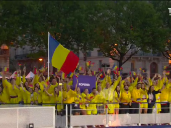 
	Team Romania, apariție grandioasă pe Sena, la ceremonia de deschidere a Jocurilor Olimpice de la Paris 2024
