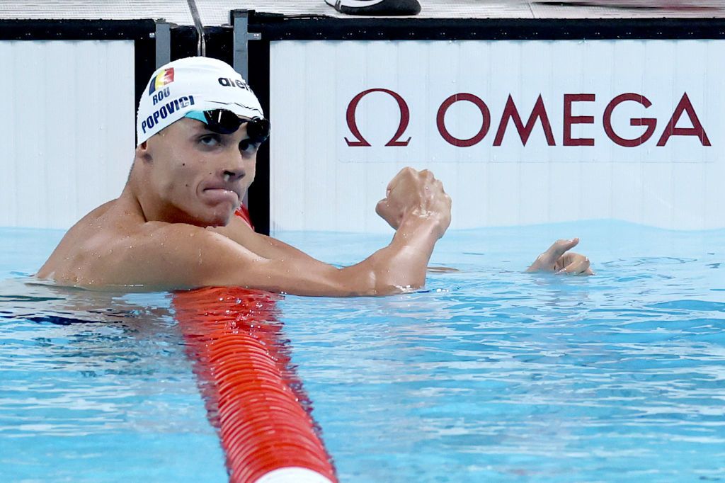 Photo finish! David Popovici a câștigat la o PALMĂ aurul olimpic la 200 de metri liber_10