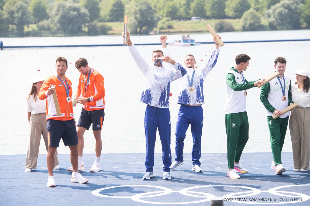 AUR, AUR, AUR ROMÂNIA!!! Cornea și Enache, campioni olimpici la dublu vâsle! ARGINT pentru Radiș și Bodnar. Ce punctaj au avut fetele de la gimnastică_9