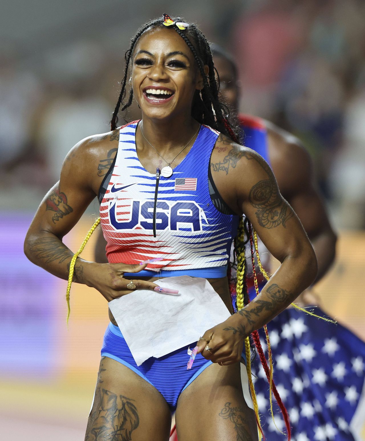 Sha'Carri Richardson, marea favorită azi la aurul olimpic de la 100 m, este o apariție! Piercing-uri și tatuaje peste tot + o suspendare pentru canabis_10