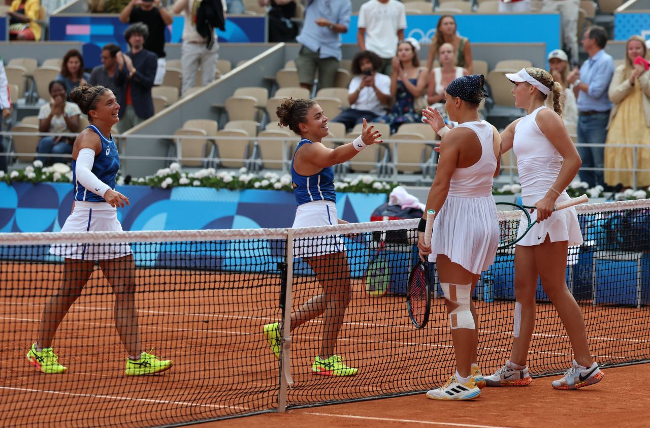 „David vs. Goliat,” ediția J.O. de la Paris 2024. Italiencele de aur la tenis dublu feminin au compensat lipsa înălțimii_9