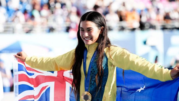 
	Arisa Trew, copilul de aur! Sportiva de 14 ani a devenit campioană olimpică, un record de vârstă pentru competiția de la Paris
