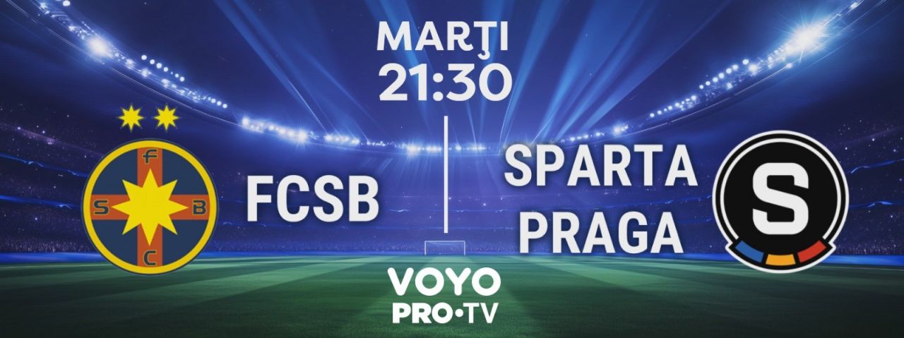 Retur de foc! FCSB o întâlnește, pe teren propriu, pe Sparta Praga marți, de la ora 21:30, în direct pe VOYO și PRO TV_1