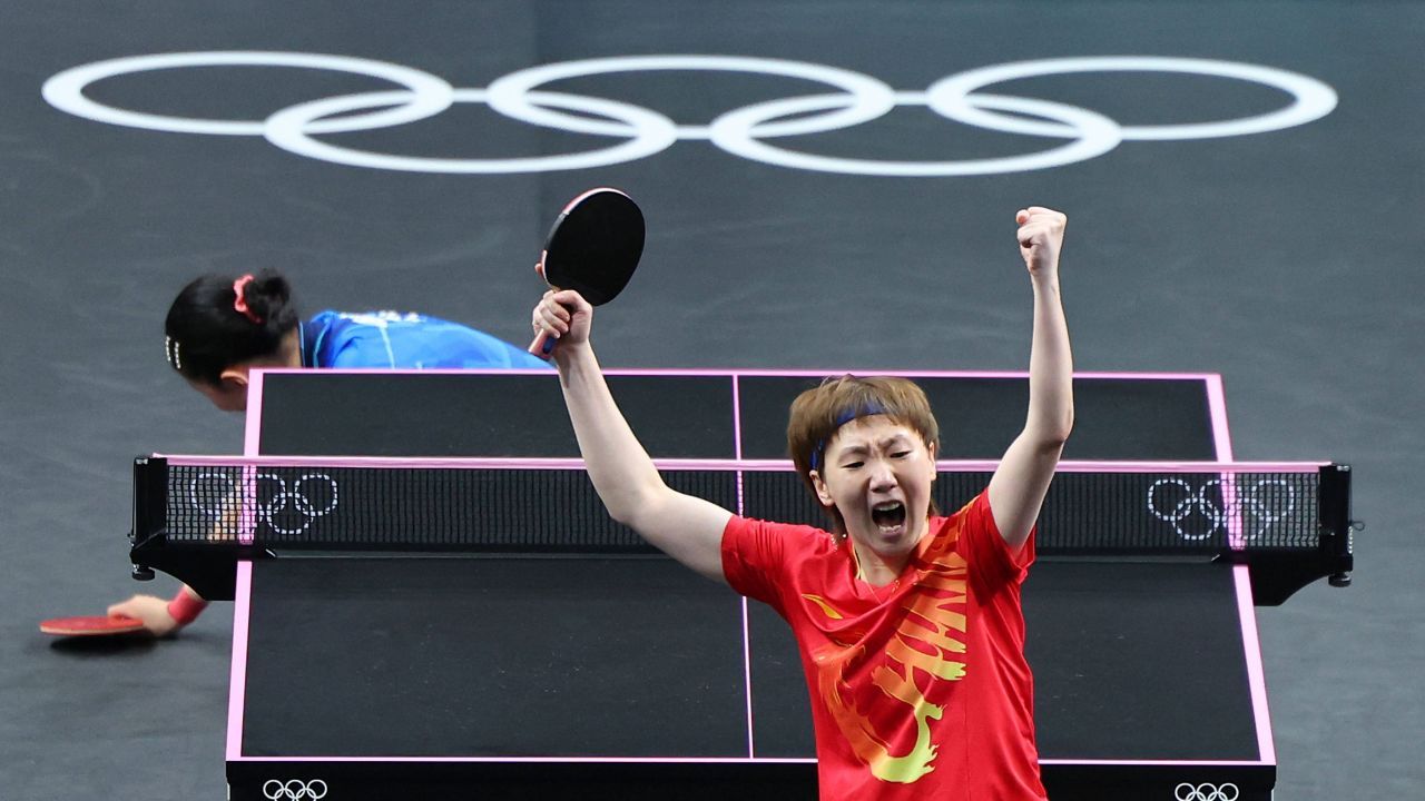 China Jocurile Olimpice de la Paris din 2024 Manyu Wang Tenis De Masa Yingsha Sun