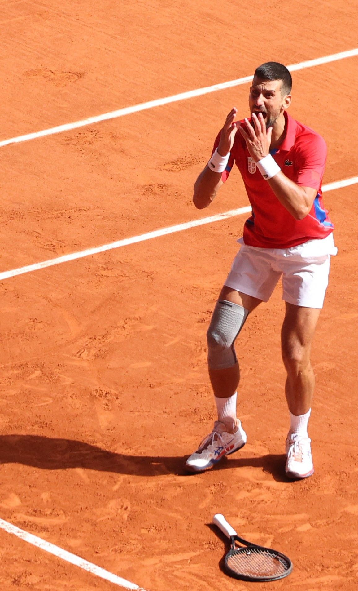 A făcut o pauză de la celebrul regim. Imagini rarisime cu Novak Djokovic sărbătorind medalia de aur cucerită la Paris_6