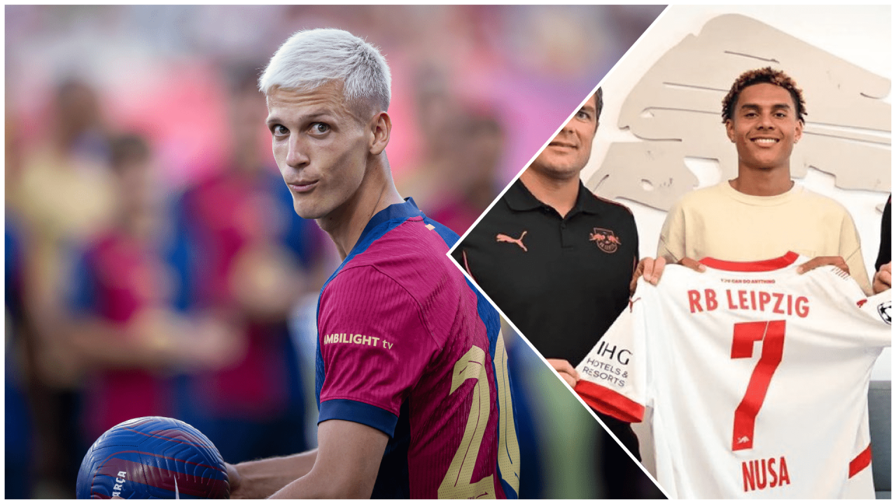 Dani Olmo Antonio Nusa Barcelona RB Leipzig