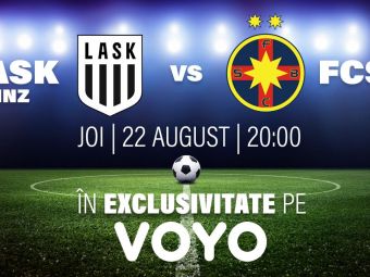 
	Confruntarea din play-off-ul Europa League, dintre LASK Linz - FCSB, poate fi urmărită, în exclusivitate, pe VOYO!&nbsp;&nbsp;
