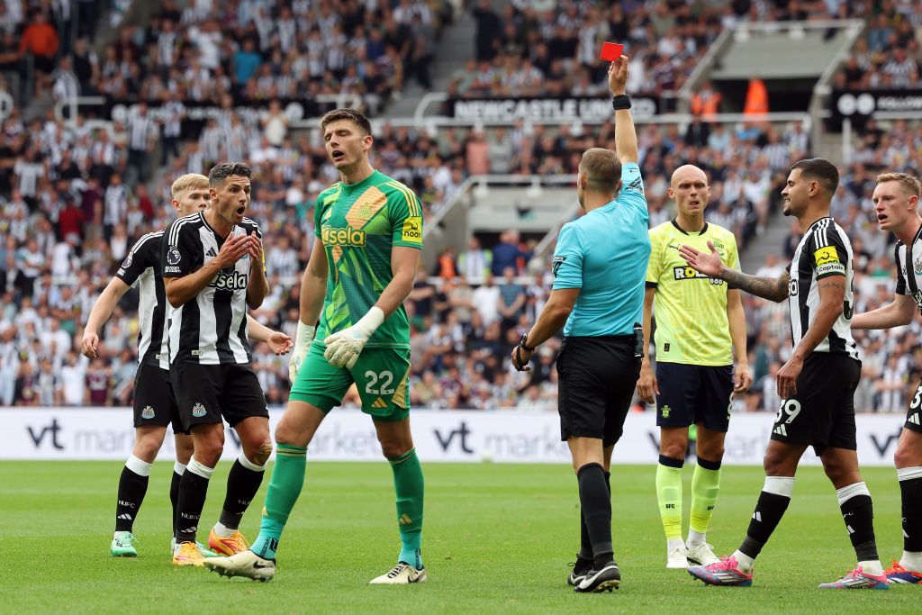 Fabian Schar Ben Brereton Diaz Craig Pawson Newcastle Southampton