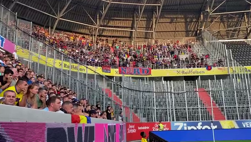 Cum au fost surprinși fanii FCSB aflați pe stadion în Linz, la meciul cu LASK_3