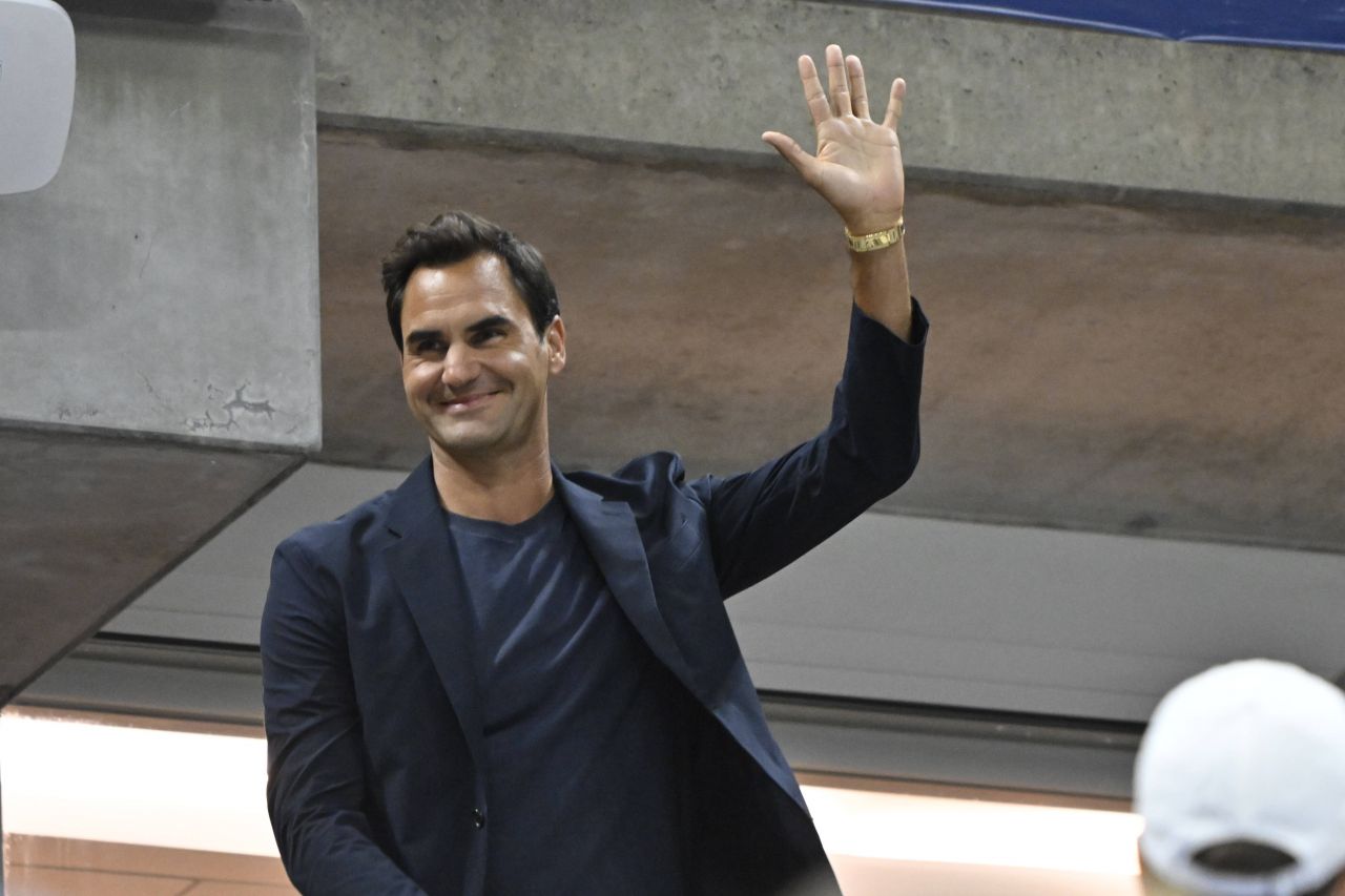 Diferența dintre un tenismen și un actor: cum urmăresc Roger Federer și Kevin Hart un schimb de mingi la US Open_32