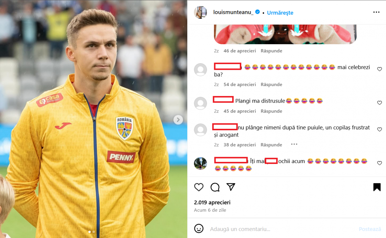 Mesaje oribile primite de Louis Munteanu. Val de jigniri și amenințări după meciul cu FCSB_1