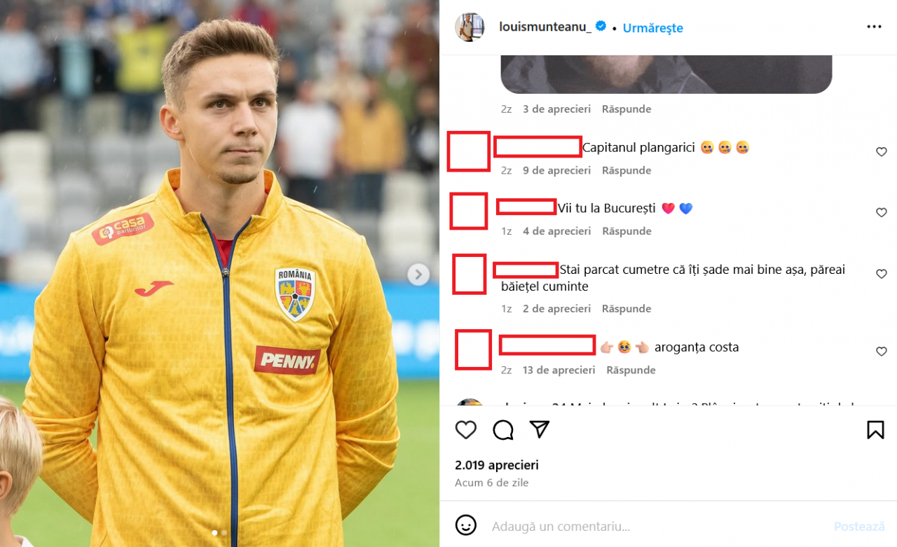 Mesaje oribile primite de Louis Munteanu. Val de jigniri și amenințări după meciul cu FCSB_3