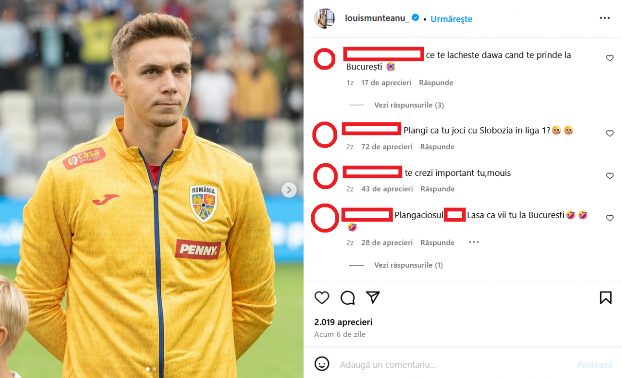 Mesaje oribile primite de Louis Munteanu. Val de jigniri și amenințări după meciul cu FCSB_4